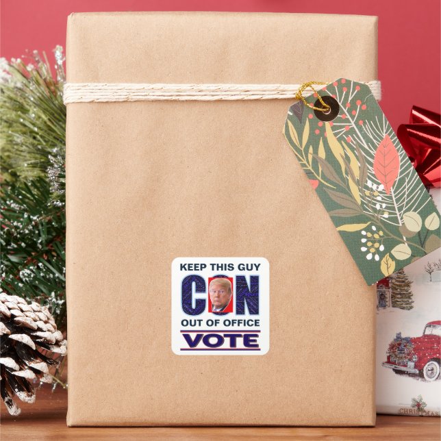 Vote Blue Resist 2024 Presidential  Square Sticker (Holiday)