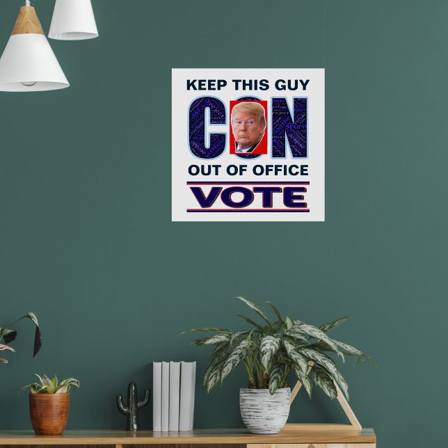 Vote Blue Resist 2024 Presidential Value Poster (Living Room 1)