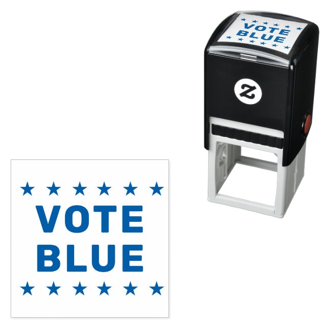 Vote Blue sign Self-inking Stamp (In Situ)