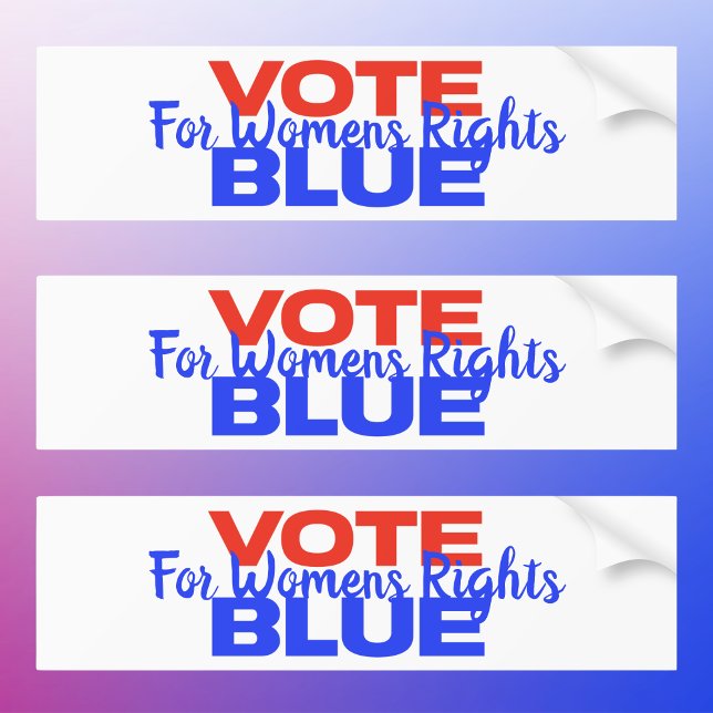 Vote Blue Voting USA Democratic Political Red Blue Bumper Sticker (Creator Uploaded)