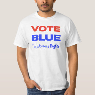Vote Blue Voting USA Democratic Political Red Blue T-Shirt