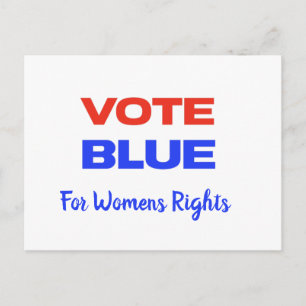 Vote Blue Voting USA Democratic Political Voter Postcard