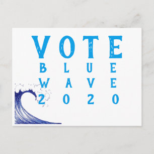 Vote Blue Wave 2020! Postcard