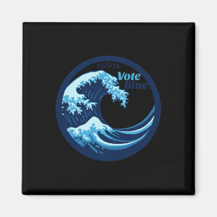 Vote Blue Wave Democrats Kamala Harris Election Da Magnet
