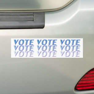 vote - blue / white - Bumper Sticker