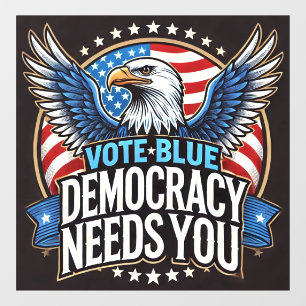 Vote Blue Window Cling