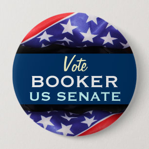 Vote BOOKER US Senate Retro Campaign Button