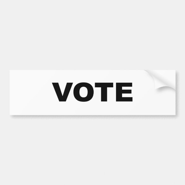 VOTE BUMPER STICKER (Front)
