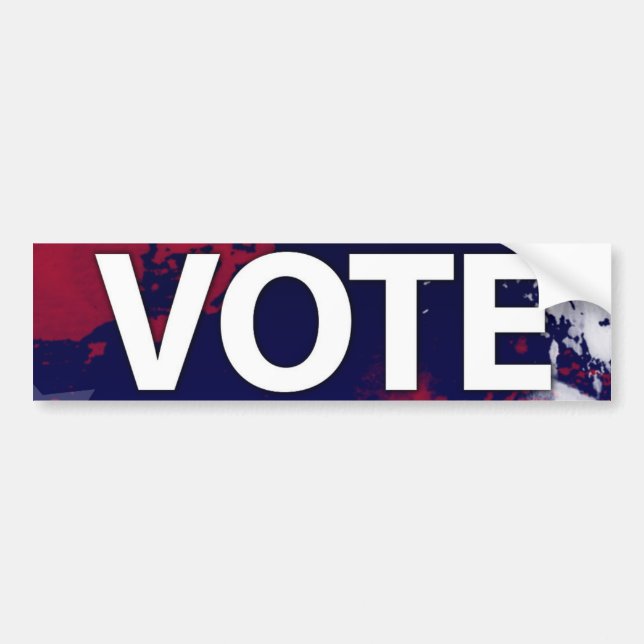 VOTE bumper sticker. Sticker (Front)