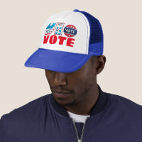 VOTE Button Election Day Voting Ballot Box