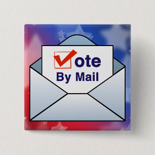 Vote By Mail 2 Inch Square Button