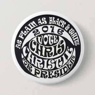 Vote Chris Christie for President 3 Inch Round Button