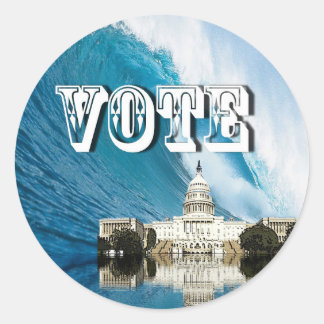 VOTE CLASSIC ROUND STICKER