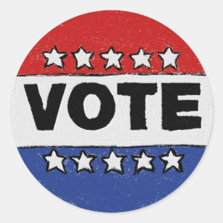 Vote Classic Round Sticker