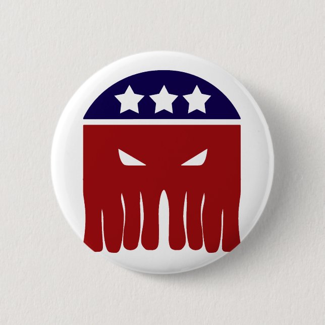 Vote Cthulhu 2 Inch Round Button (Front)