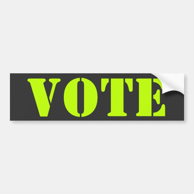 "vote" customize template - Bumper Sticker (Front)