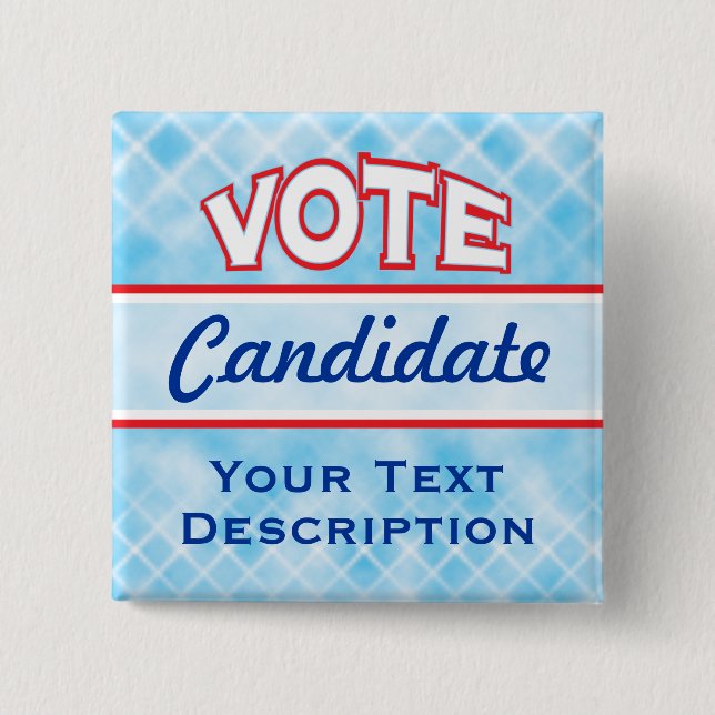 VOTE Customize Text Button (Front)
