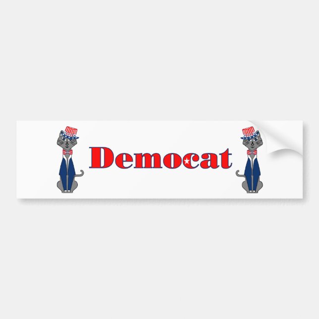 Vote Democat Bumper Sticker (Front)