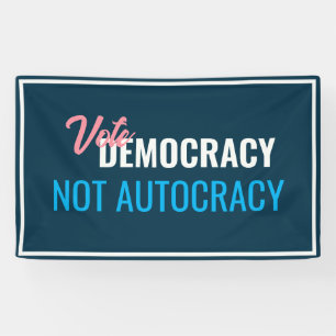 Vote Democracy Customized Sign
