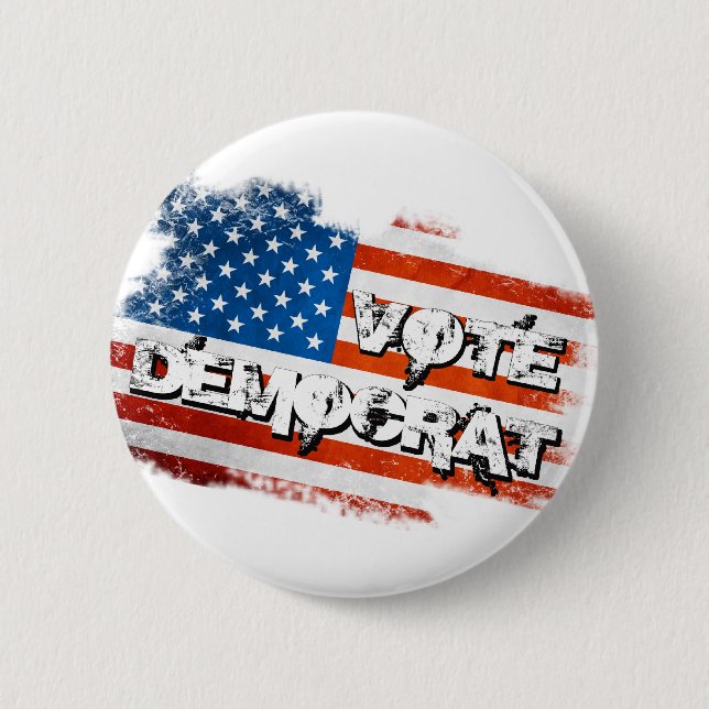 Vote Democrat 2 Inch Round Button (Front)