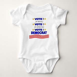 Vote Democrat Baby Bodysuit