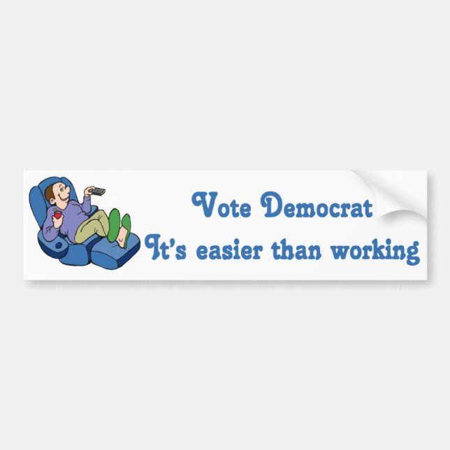 Vote Democrat Bumper Sticker (Front)
