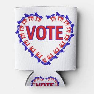vote democrat donkey can cooler