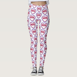 vote democrat donkey leggings
