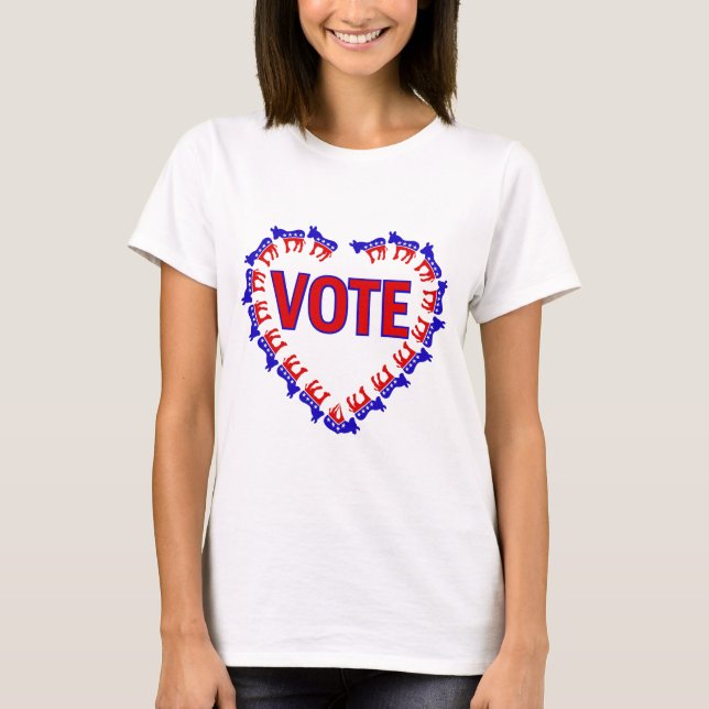 vote democrat donkey T-Shirt (Front)