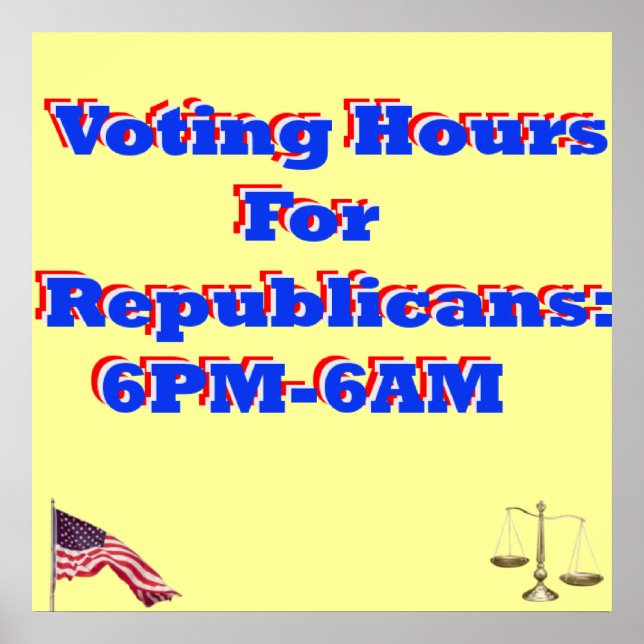 Vote Democrat Print (Front)