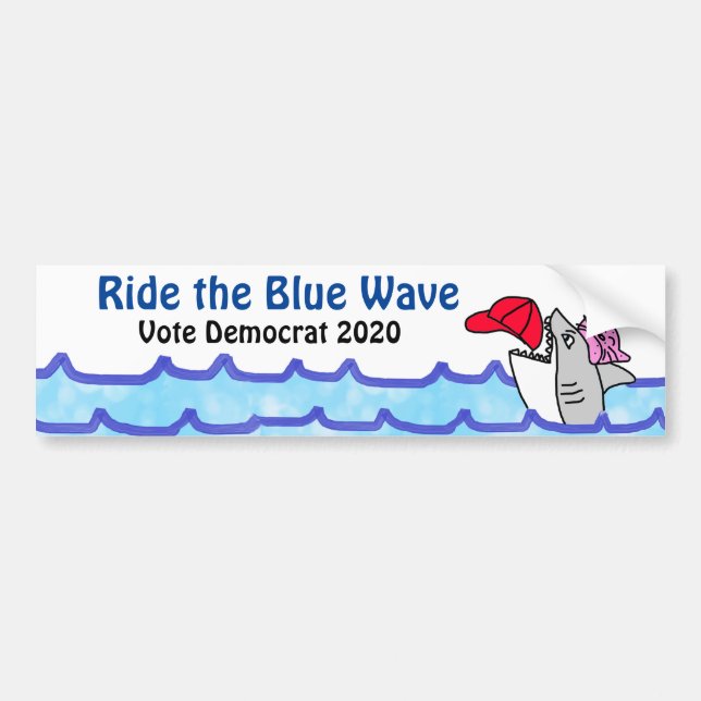 Vote Democrat US Election 2020 Bumper Sticker (Front)