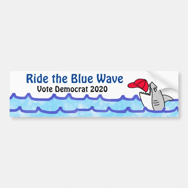 Vote Democrat US Election 2020 Bumper Sticker (Front)
