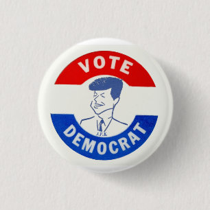 Vote Democratic 1 Inch Round Button
