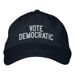 VOTE DEMOCRATIC EMBROIDERED HAT