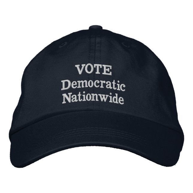 VOTE Democratic Nationwide Embroidered Hat (Front)