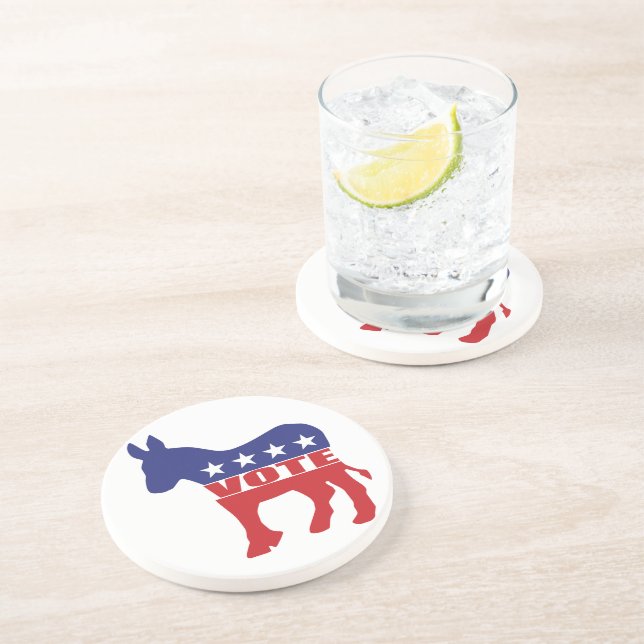 Vote Democratic Party Coaster (Side)