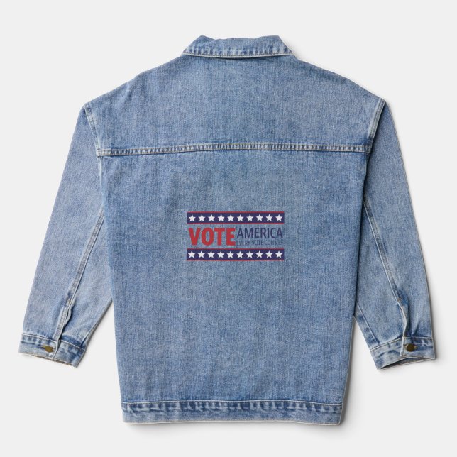 Vote Denim, Veste (Jean Jacket), Denim (Verso)