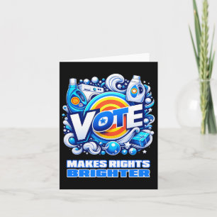 Vote Detergent Bright Right Funny Vintage 2024 Card