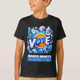 Vote Detergent Bright Right Funny Vintage 2024  T-Shirt