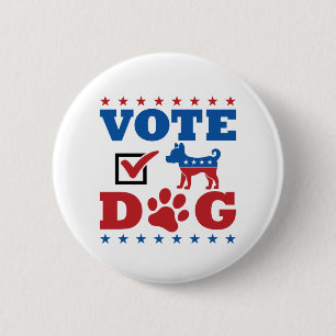 Vote Dog 2020 Presidential Election Politics Satir 2 Inch Round Button