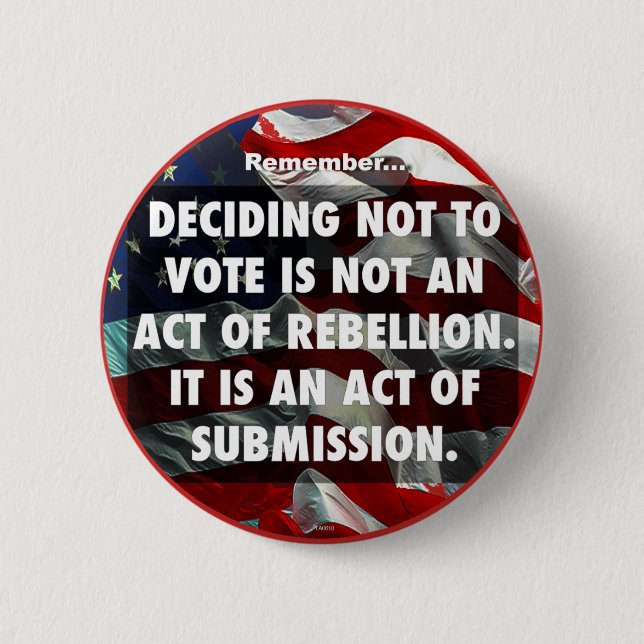 VOTE - DON'T SUBMIT 2 INCH ROUND BUTTON (Front)