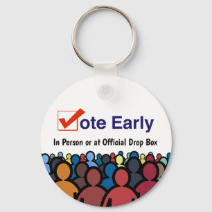 Vote Early in Person 2026 Keychain