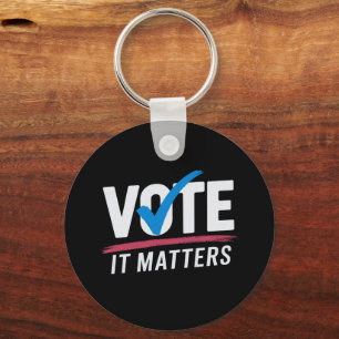 Vote Election 2024 Voter Democrat Politics Keychain