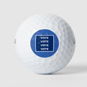 Vote Election Campaign Blue Democrats Golf Balls
