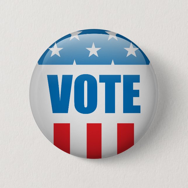 Vote Election Day Us 2 Inch Round Button (Front)