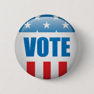 Vote Election Day Us 2 Inch Round Button