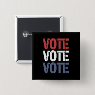 Vote Election Politics Voting Voter Registration  2 Inch Square Button