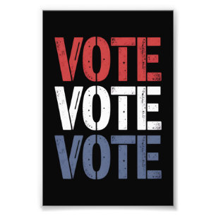 Vote Election Politics Voting Voter Registration Photo Print