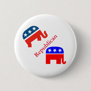 Vote Election Republican Stars Stripes USA 2 Inch Round Button