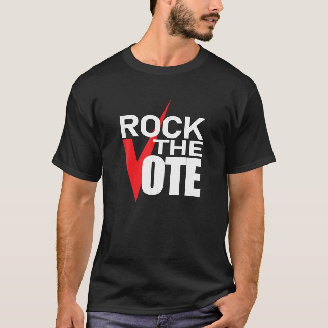 Vote Election Rock The Vote Voting Rights T Shirt (Front)